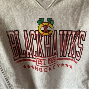 Grey Chicago Blackhawks Sweatshirt